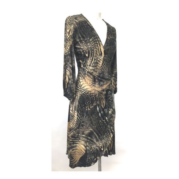 Damzels in this dress Safari Brown Wrap Dress S - Picture 2 of 10